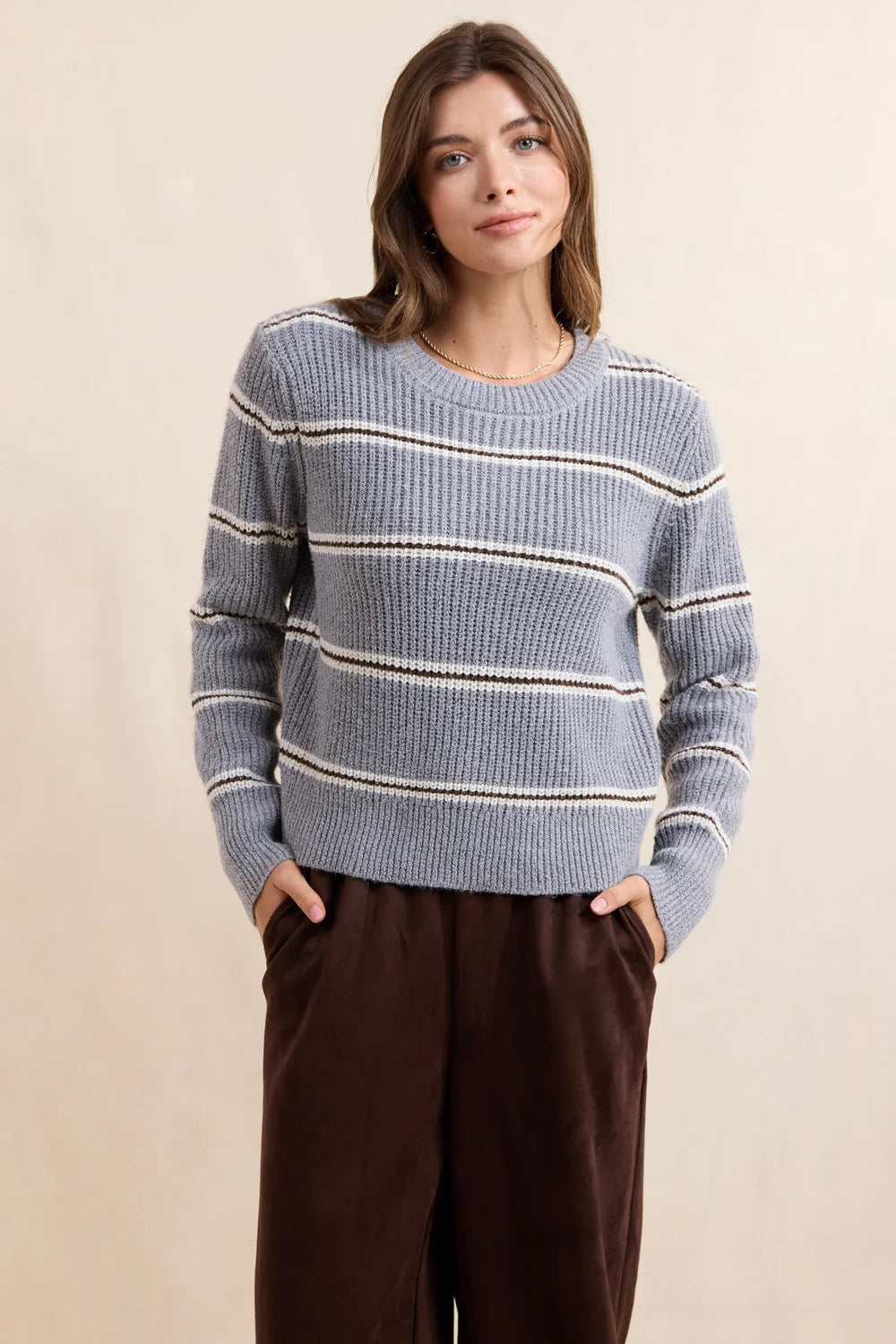 Warm Chai Stripe Sweater