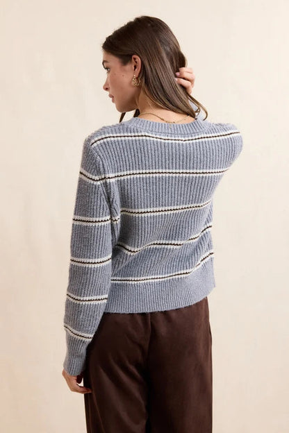 Warm Chai Stripe Sweater