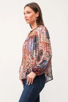 Alessia Printed V-Neck Top