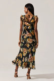 Alinta Ruffle Cowl Neck Dress