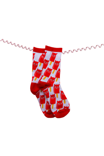 Allover Catsicle Socks
