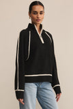 Alps Half Zip Sweater Black