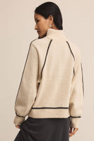Alps Half Zip Sweater Oatmeal