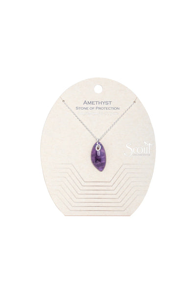 Amethyst Organic Stone Necklace