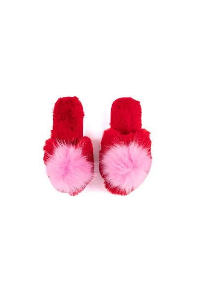 Amor Slippers Red