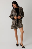 Animal Print Swing Jacket