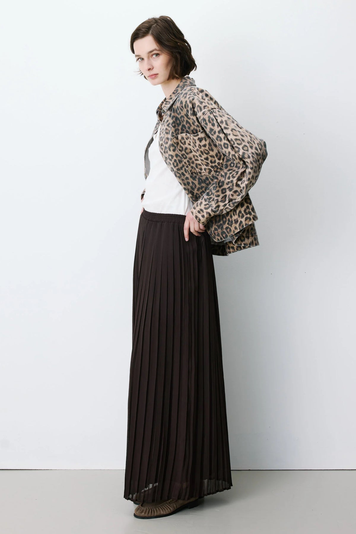 Anissa Pleated Maxi Skirt