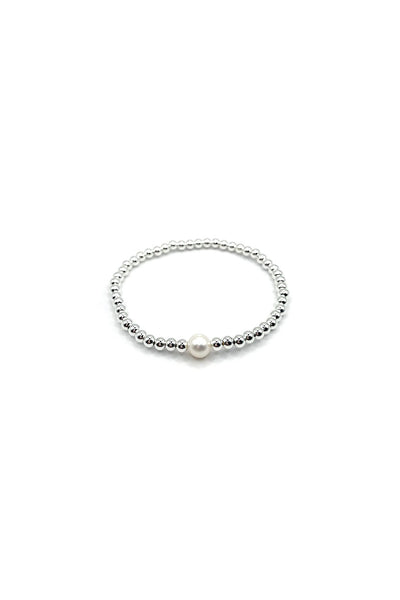 Anna Bracelet with Pearl Silver