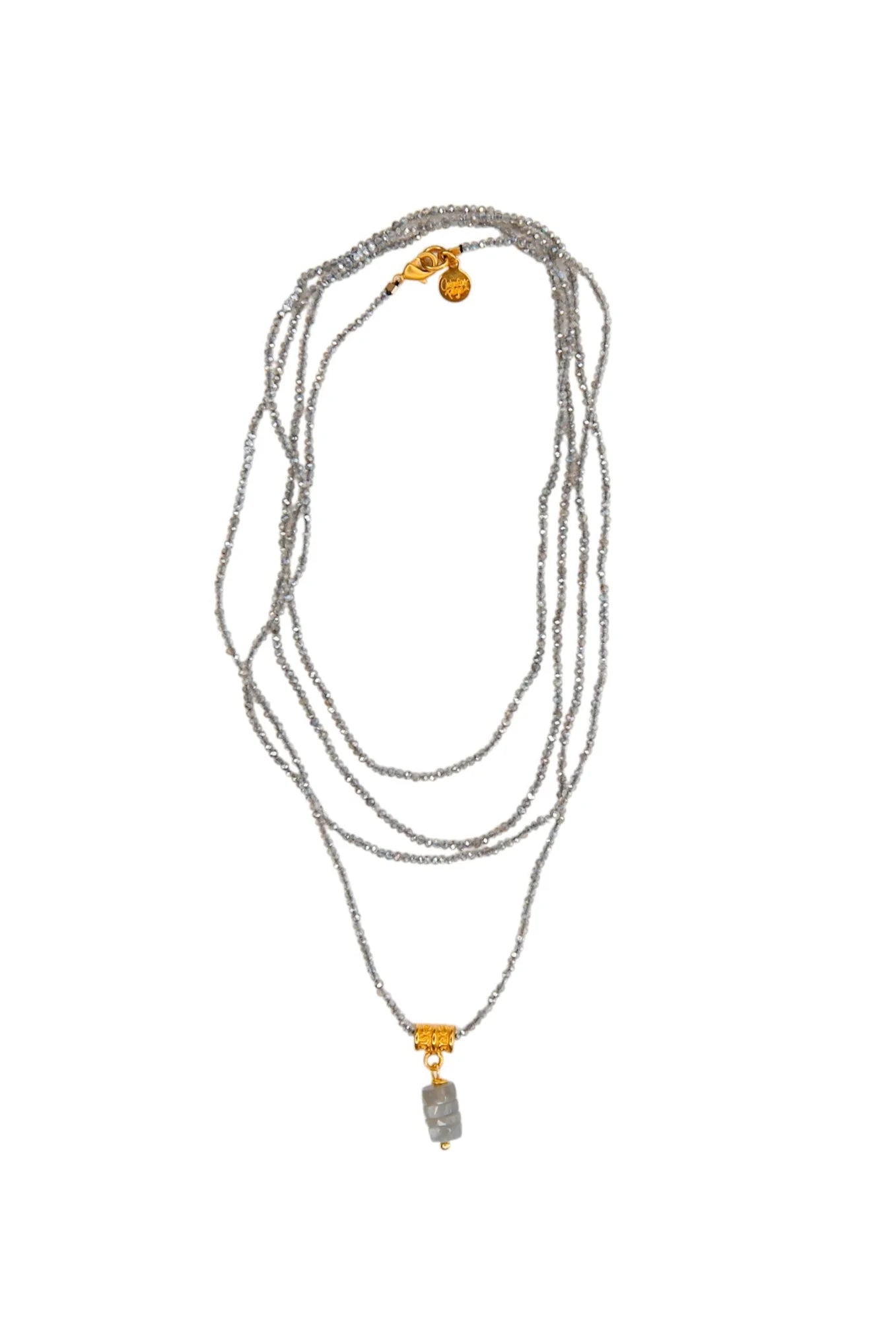 Aramis Layering Necklace in Mystic Labradorite