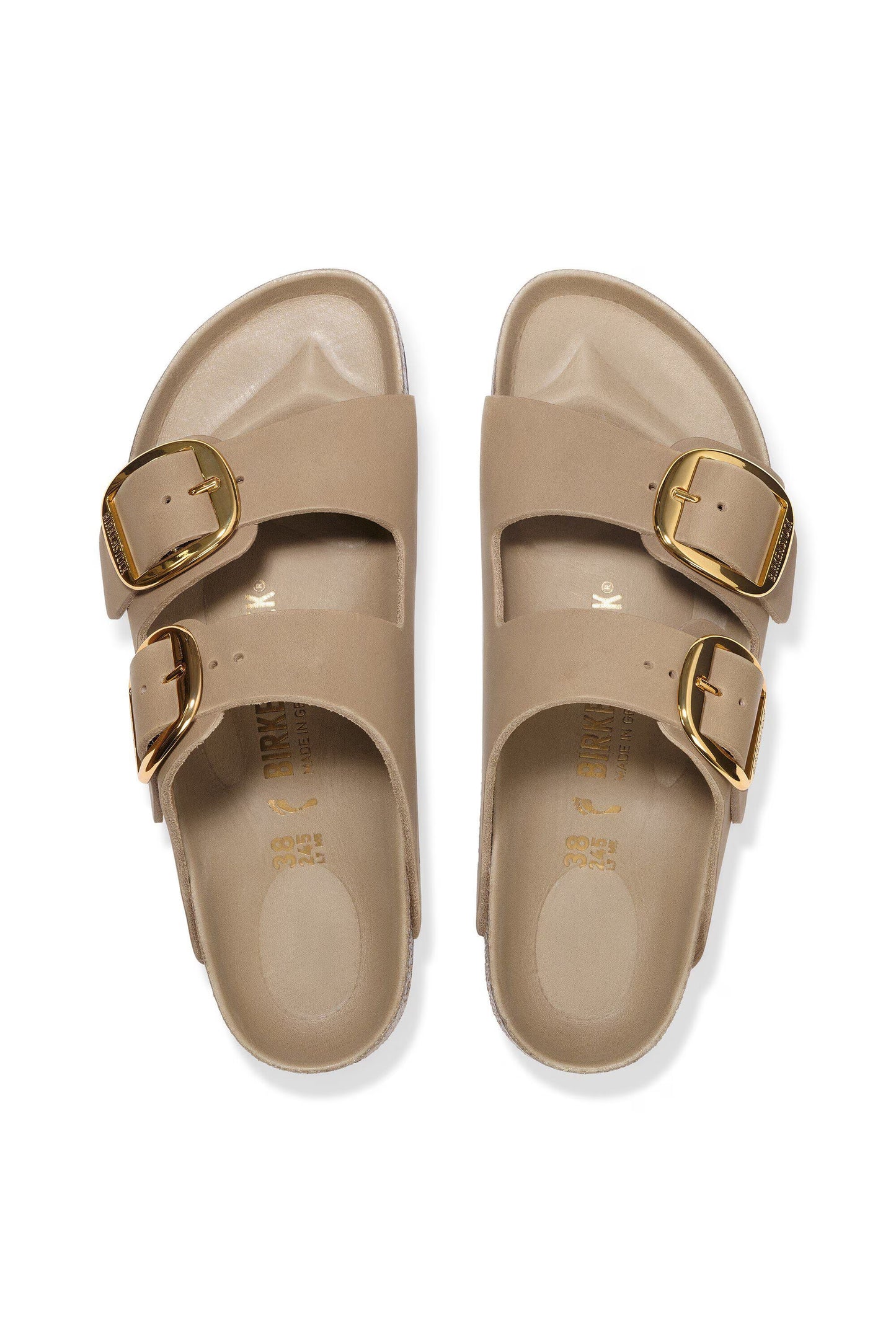 Arizona Big Buckle Sandals Tobacco Brown