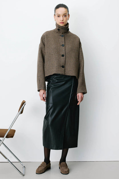 Arthur Short Houndstooth Coat