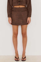 Aston Suede Mini Skirt