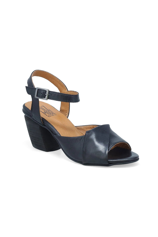 Attie Peep-Toe Heel Black