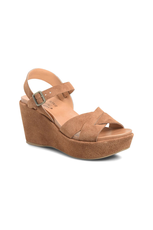 Ava 2.0 Wedge Sandal Brown Suede