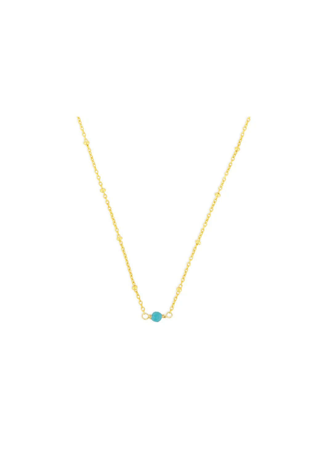 Birthstone Necklace Gold