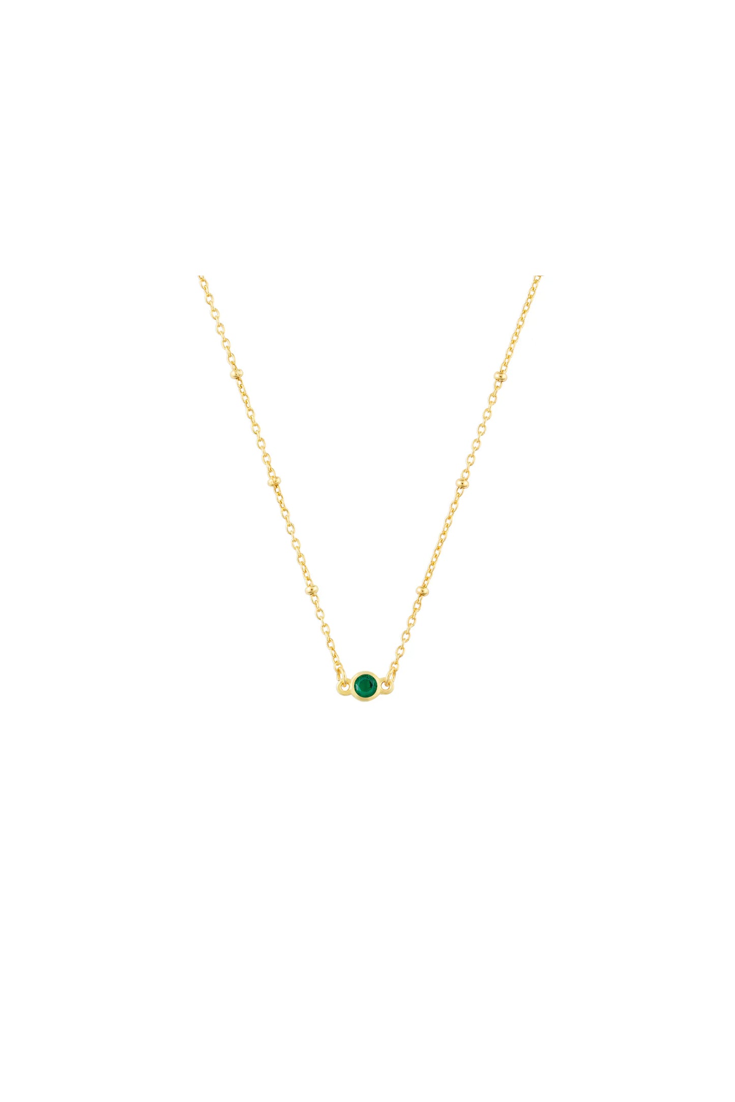 Birthstone Necklace Gold