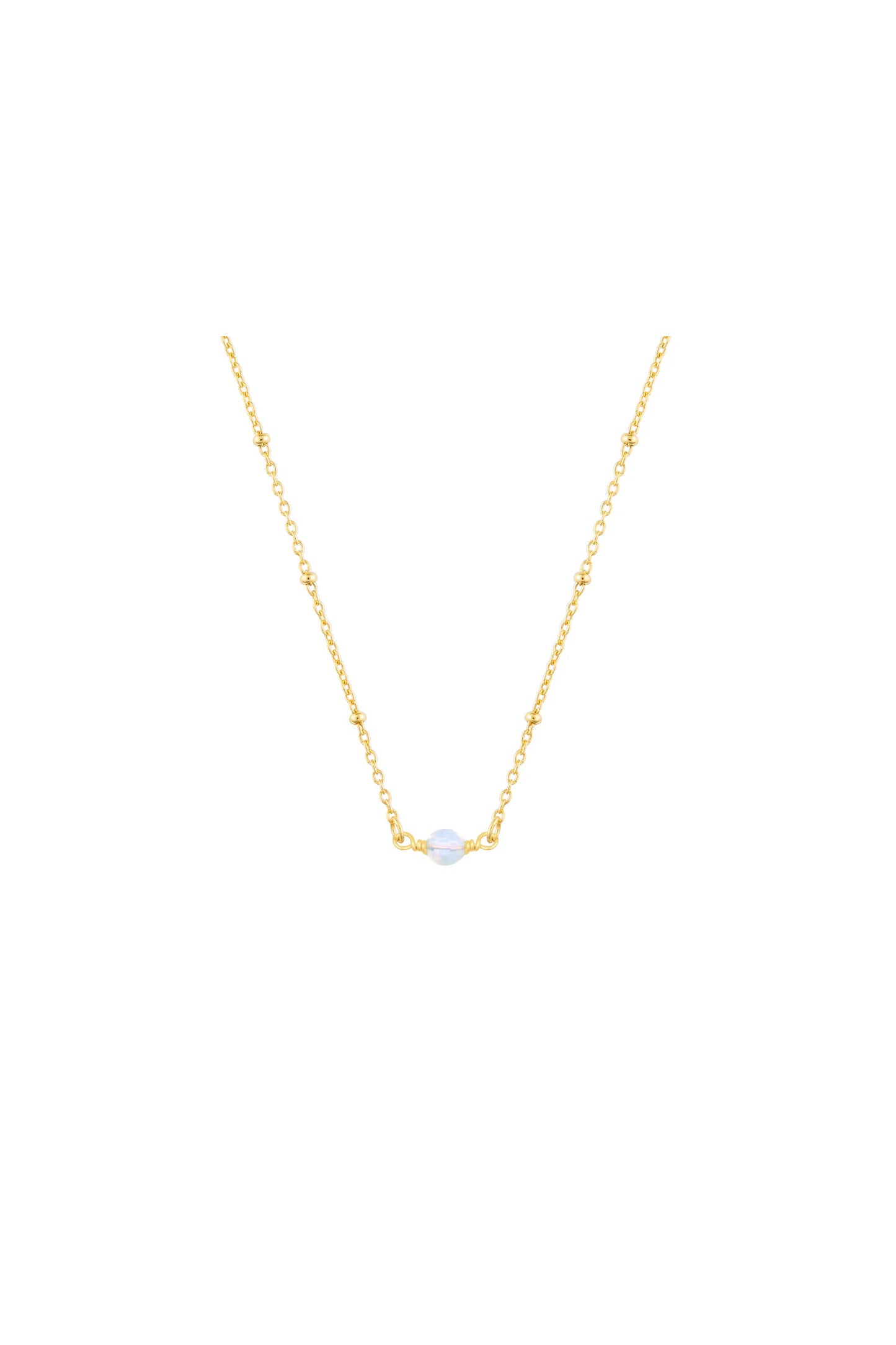 Birthstone Necklace Gold