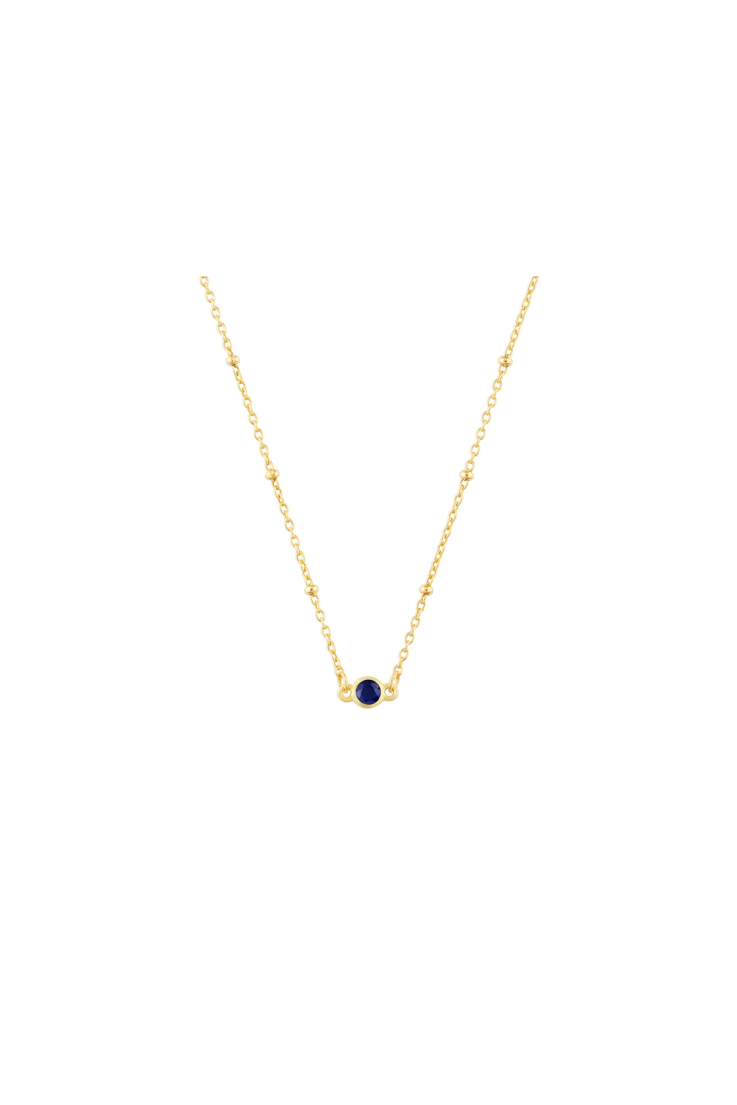 Birthstone Necklace Gold