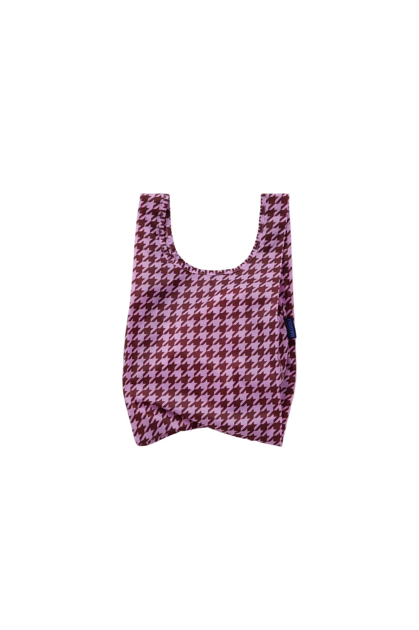Baby Baggu Pink Houndstooth