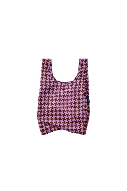 Baby Baggu Pink Houndstooth
