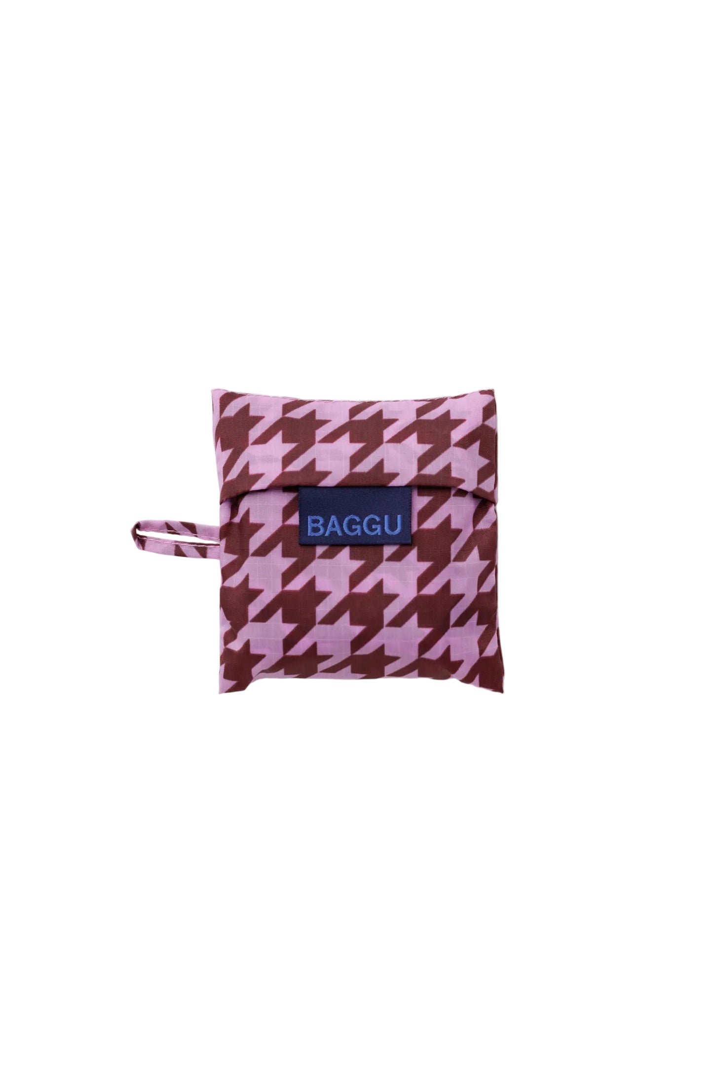 Baby Baggu Pink Houndstooth