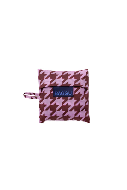 Baby Baggu Pink Houndstooth