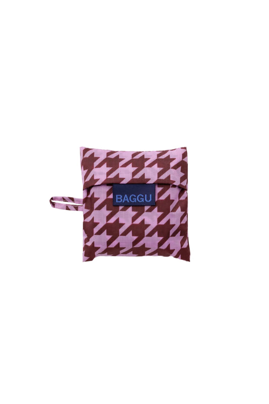 Baby Baggu Pink Houndstooth