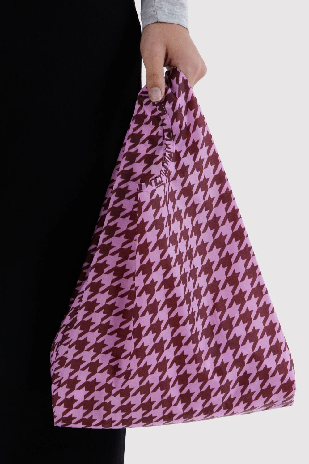 Baby Baggu Pink Houndstooth