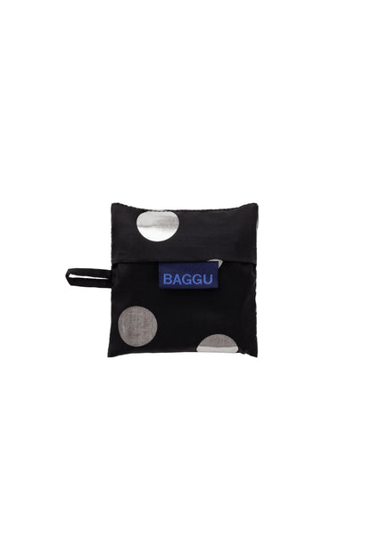 Baby Baggu Silver Metallic Polka Dot