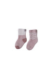 Baby Sock Stripe Set Dusty Rose Multi