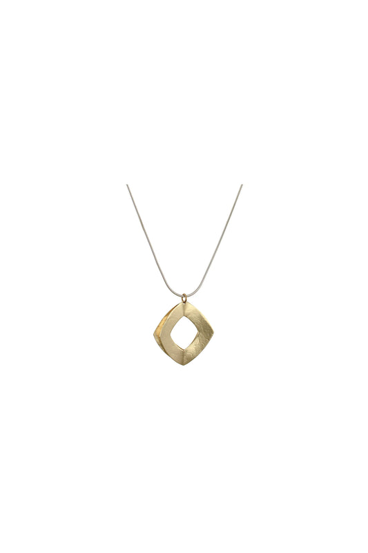 Back to Back Open Diamonds Long Necklace