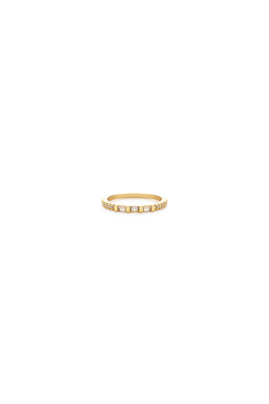 Baguette Crystal Stacking Ring