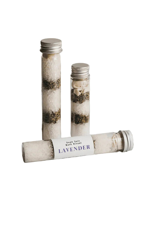 Bath Salt Tube Layered Lavender