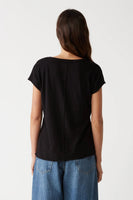 Baxter V-Neck Tee Black