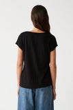 Baxter V-Neck Tee Black