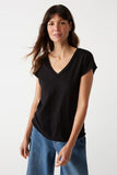 Baxter V-Neck Tee Black