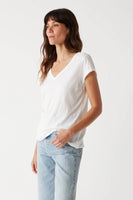 Baxter V-Neck Tee White