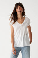 Baxter V-Neck Tee White