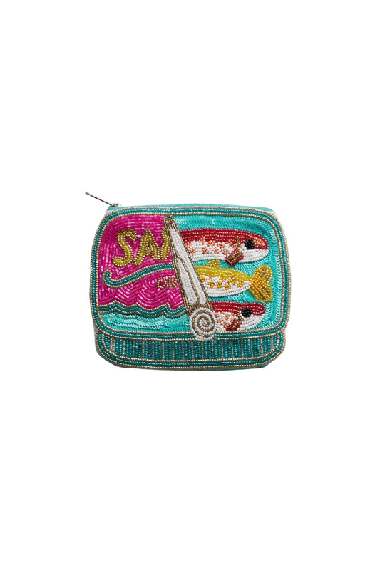 Beaded Sardine Can Clutch