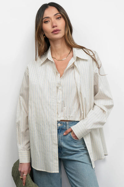 Beatrix Twofer Stripe Oversized Shirt