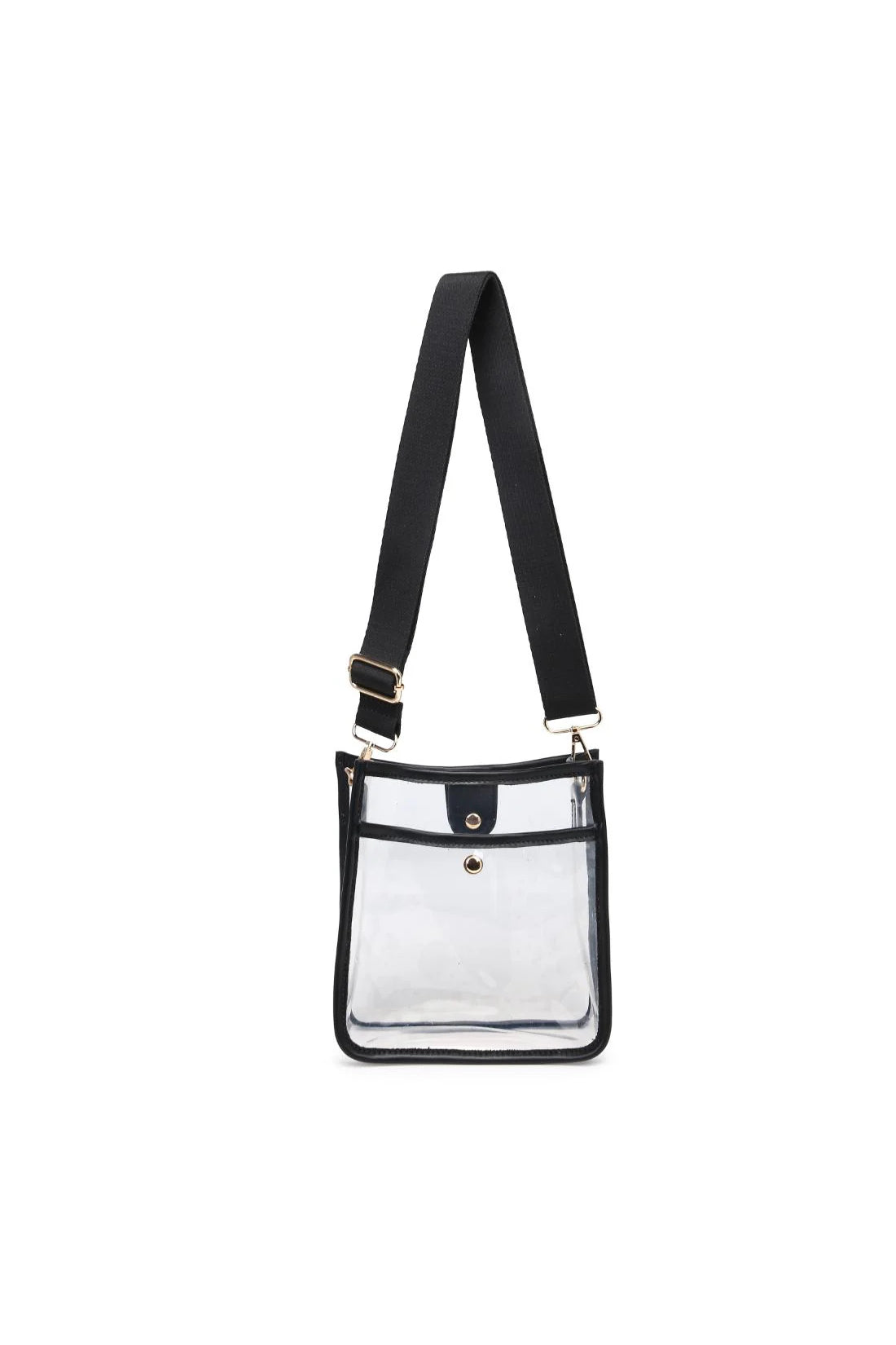 Beckham Clear Crossbody Black