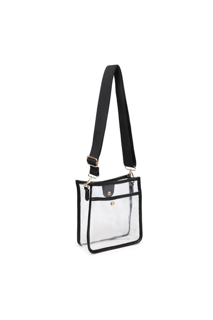Beckham Clear Crossbody Black
