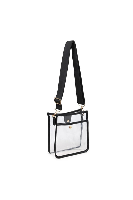 Beckham Clear Crossbody Black