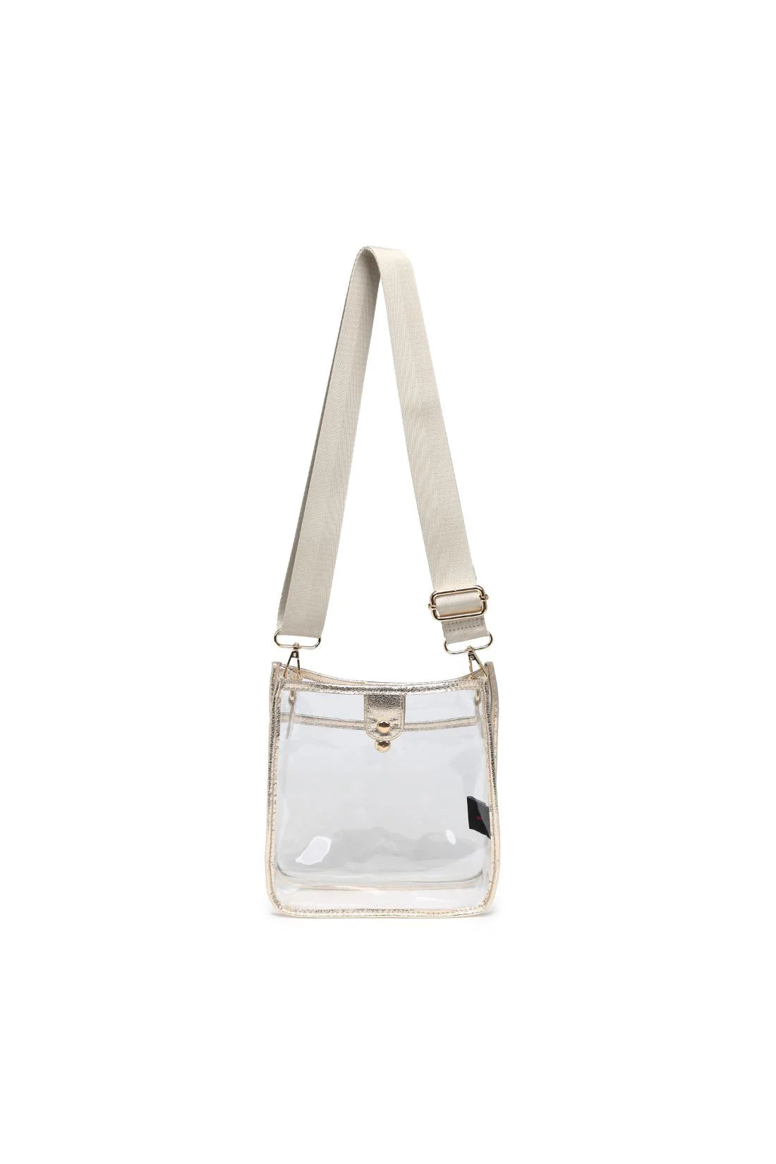 Beckham Clear Crossbody Gold