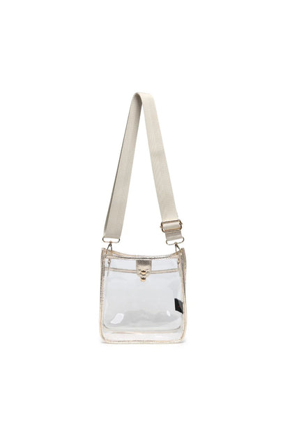 Beckham Clear Crossbody Gold
