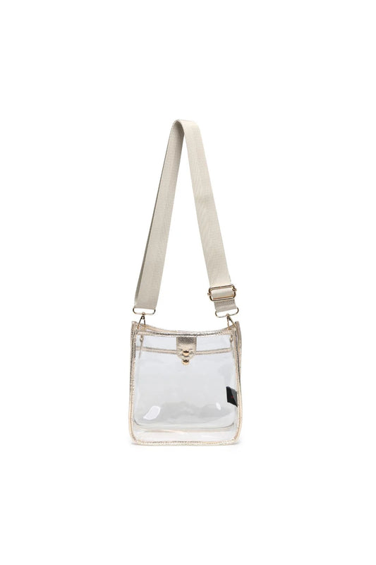 Beckham Clear Crossbody Gold