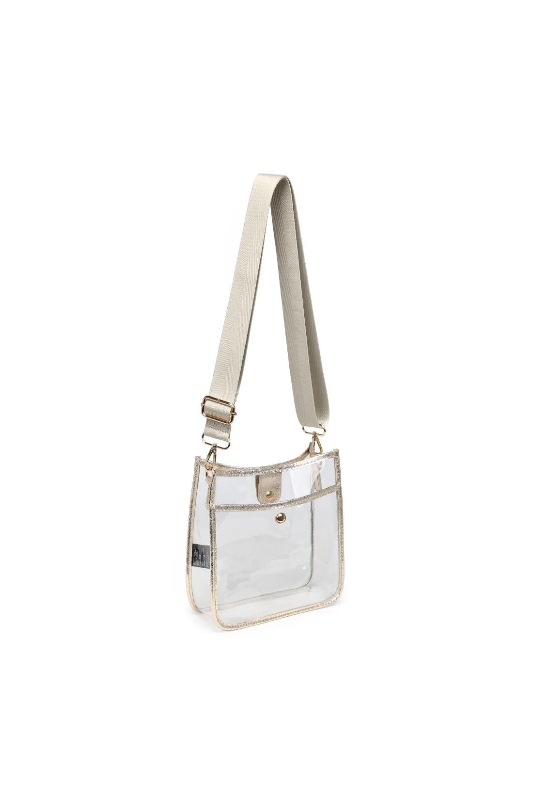 Beckham Clear Crossbody Gold