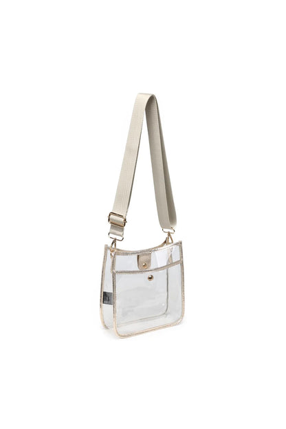 Beckham Clear Crossbody Gold