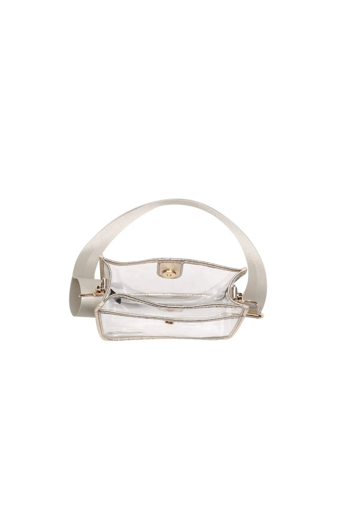 Beckham Clear Crossbody Gold