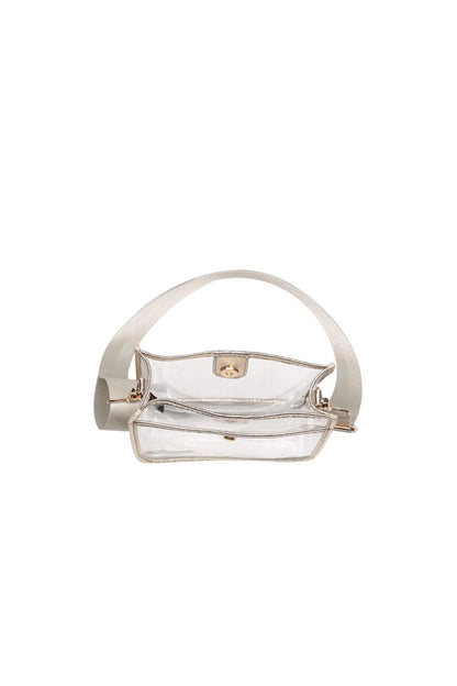 Beckham Clear Crossbody Gold